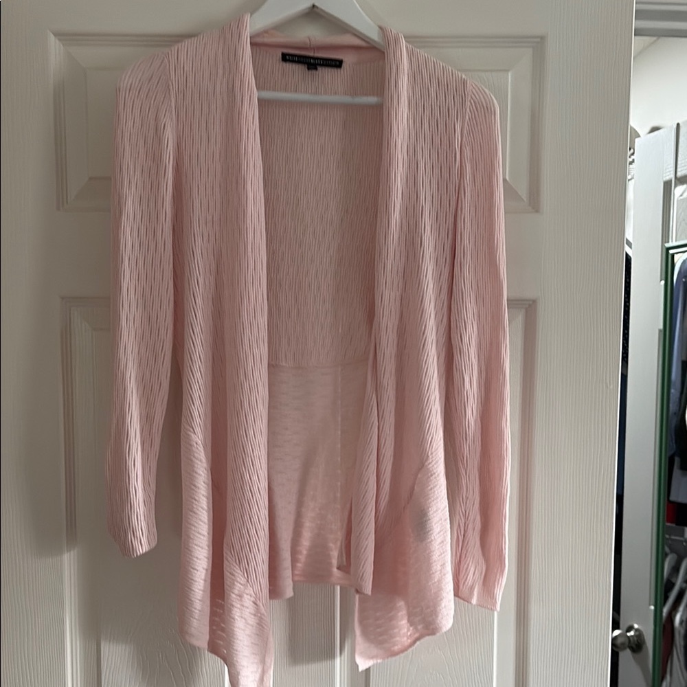 White House Black Market Light Pink Cardigan